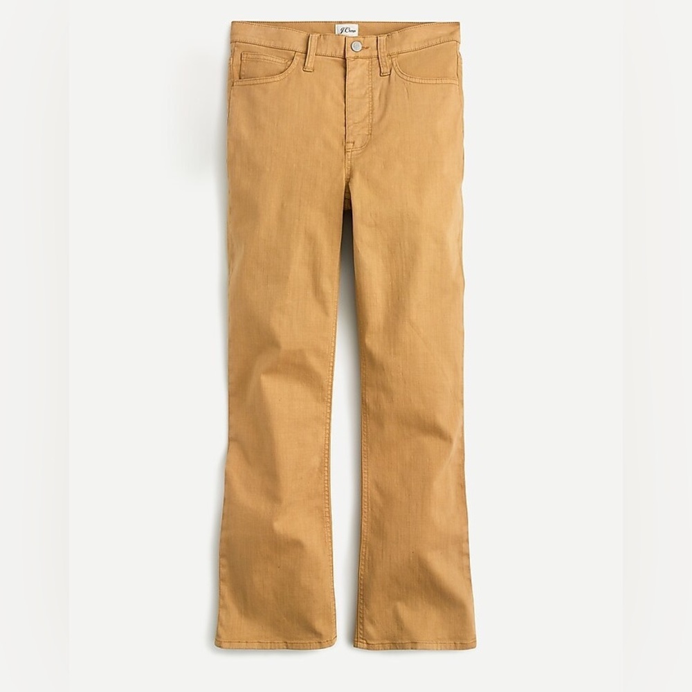 J.Crew Garment-dyed demi-boot crop pant in Honey Brown Size 26 NWT - Picture 10 of 10